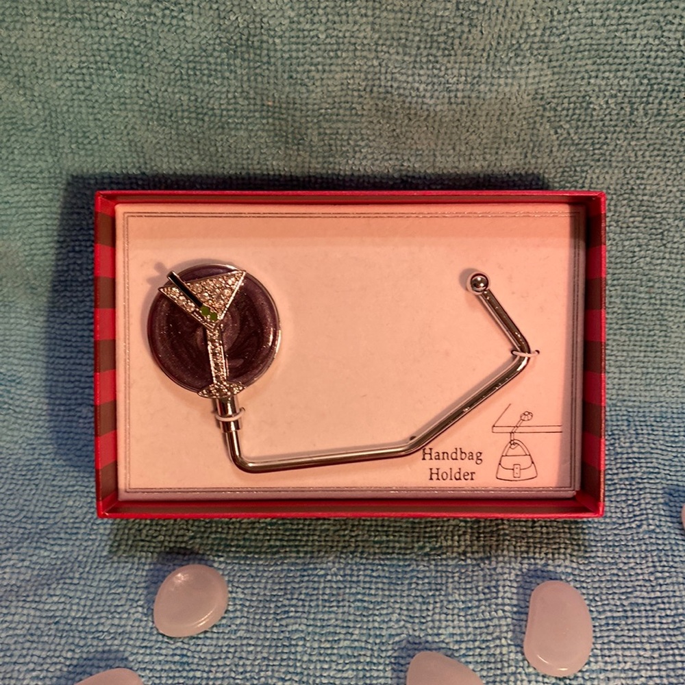 Martini accent handbag holder